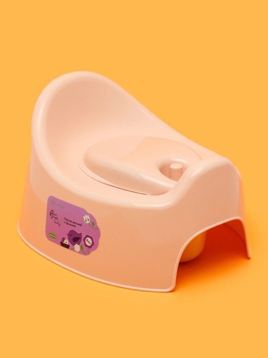 Детский горшок со спинкой Lalababy Follow Me, защита от брызг, разные цвета