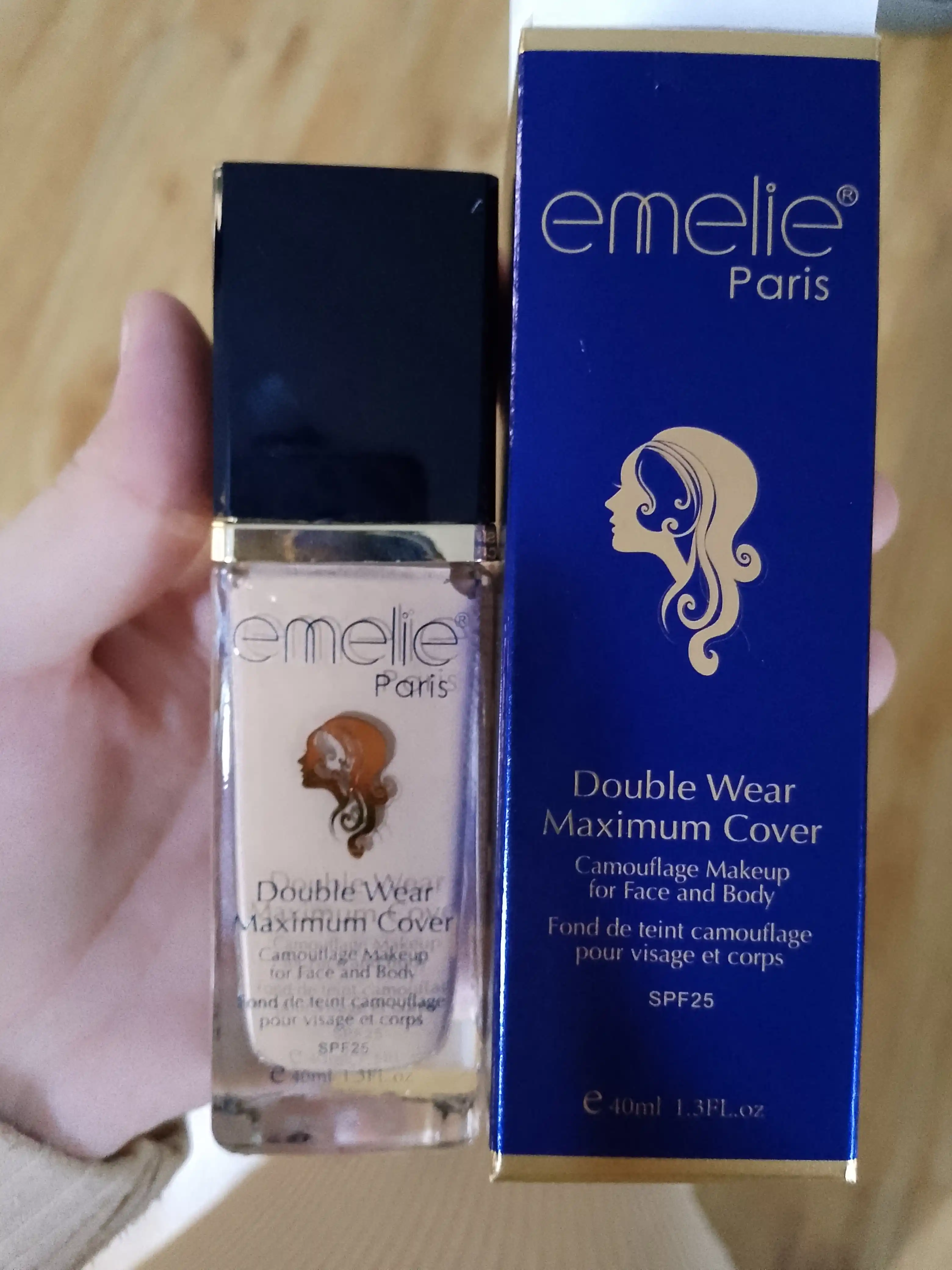 Tonal krem, emelie SPF 25 makiyaj asosi, namlantiruvchi, xira tusli, 45 ml