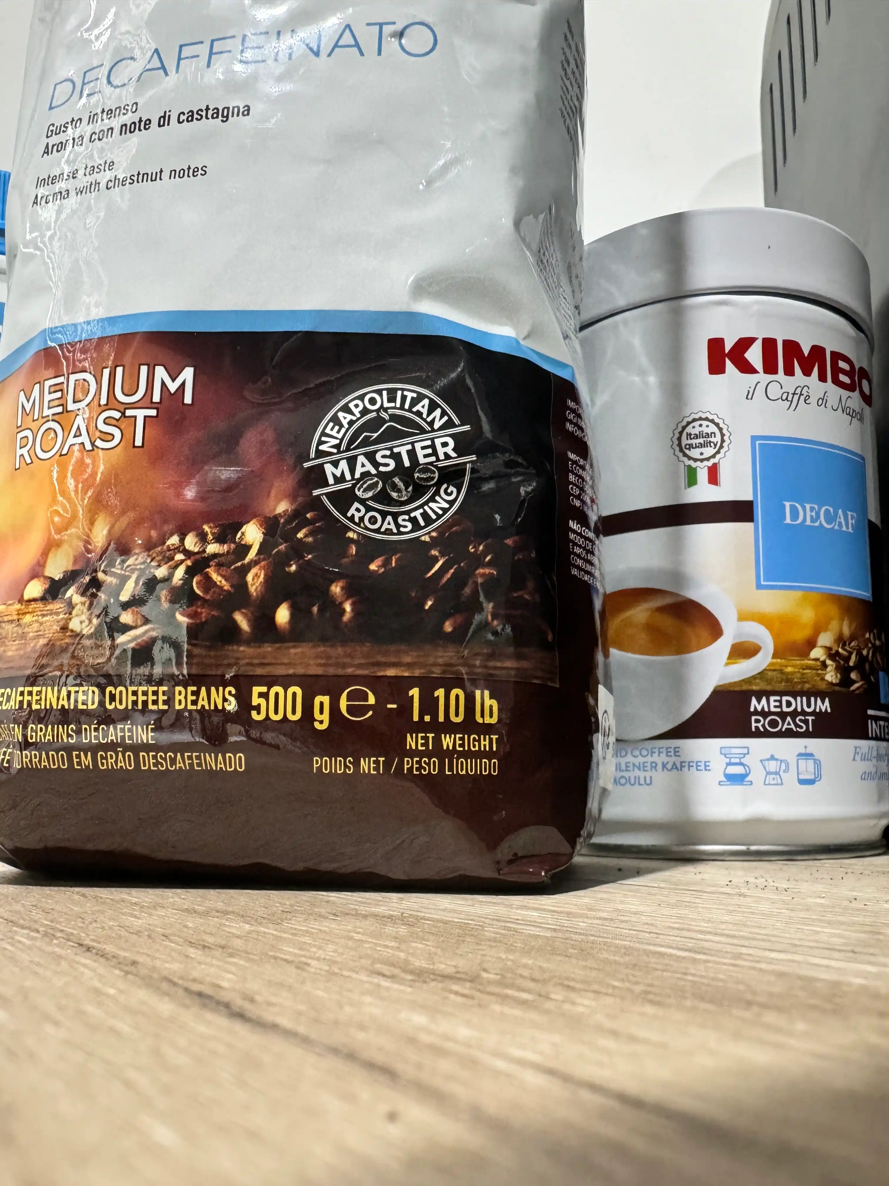 Qahva donli KIMBO DECAFFEINATO kofeinsiz, 500 g