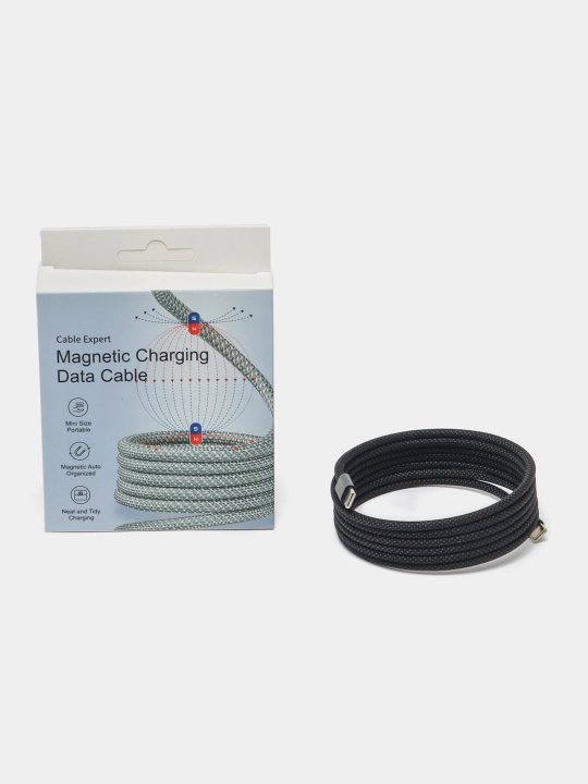 Ko'p maqsadli magnit USB C-C kabeli telefoningizni zaryad qilish uchun