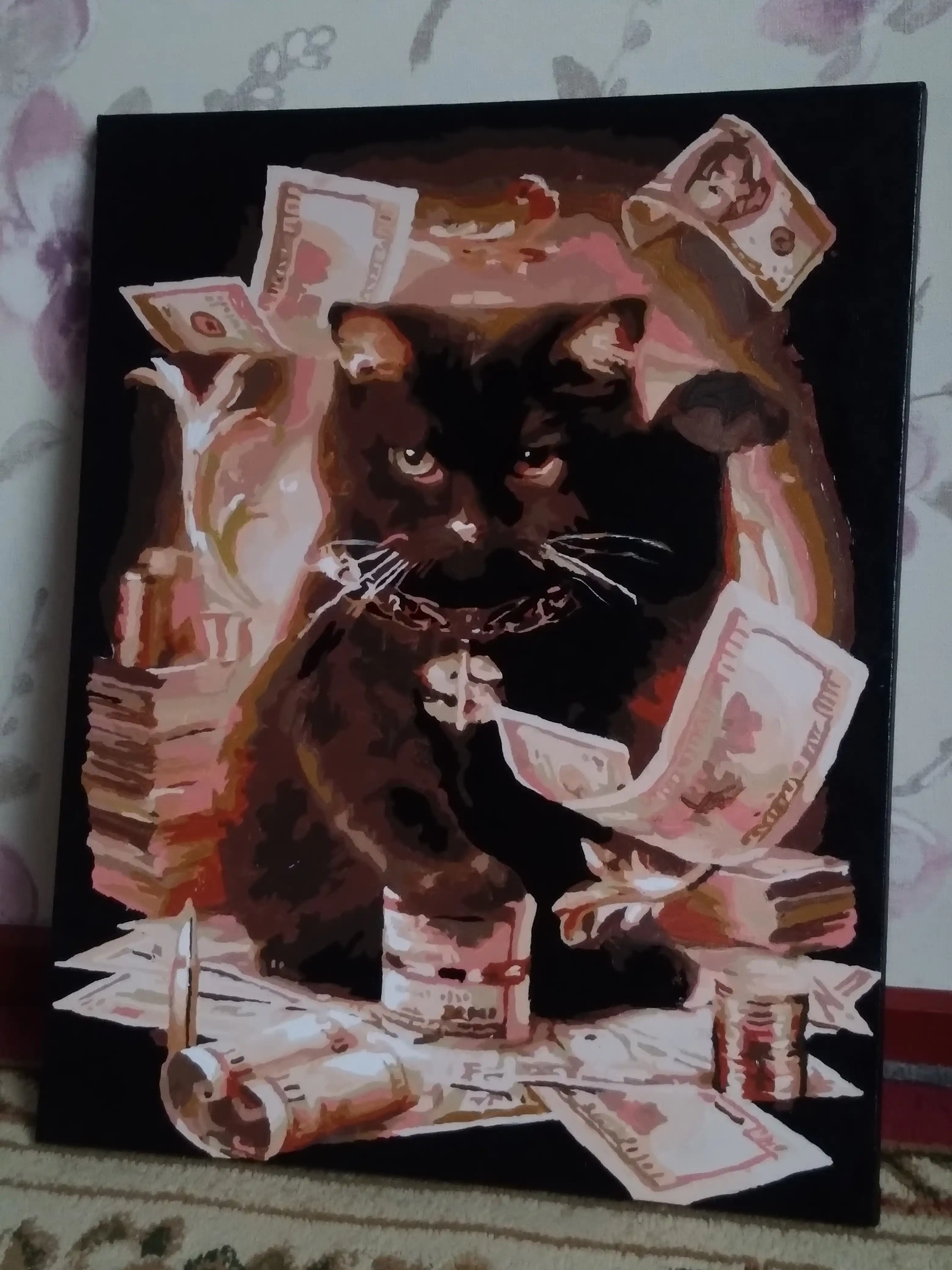 Картина рисование по номерам ARTERY Котики, 40 * 50 см, раскраска на холсте