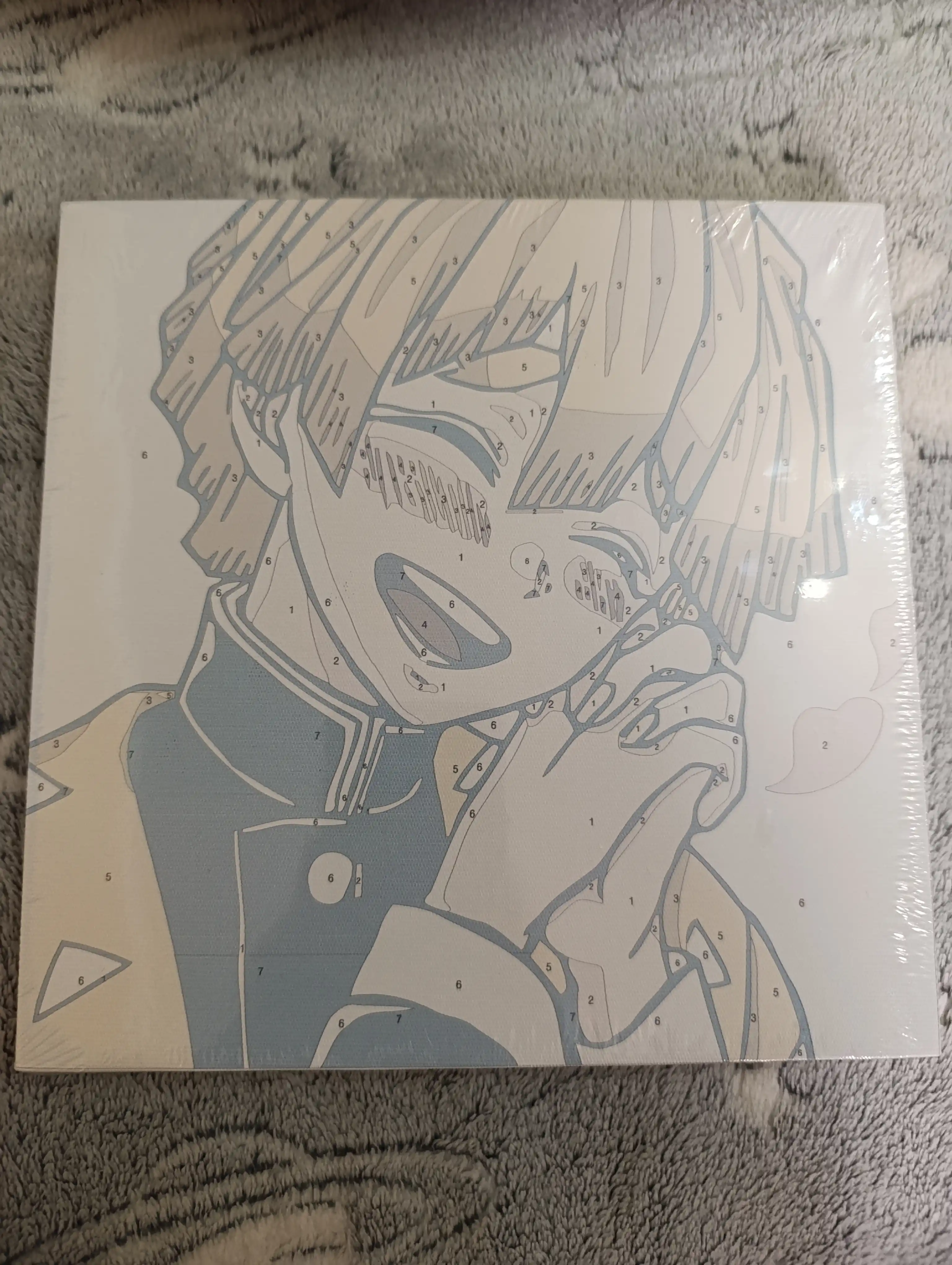 Raqamlar bo'yicha anime rasmlari, 20 * 20 sm, Demon Slayer, Jujutsu Kaisen, One Piece