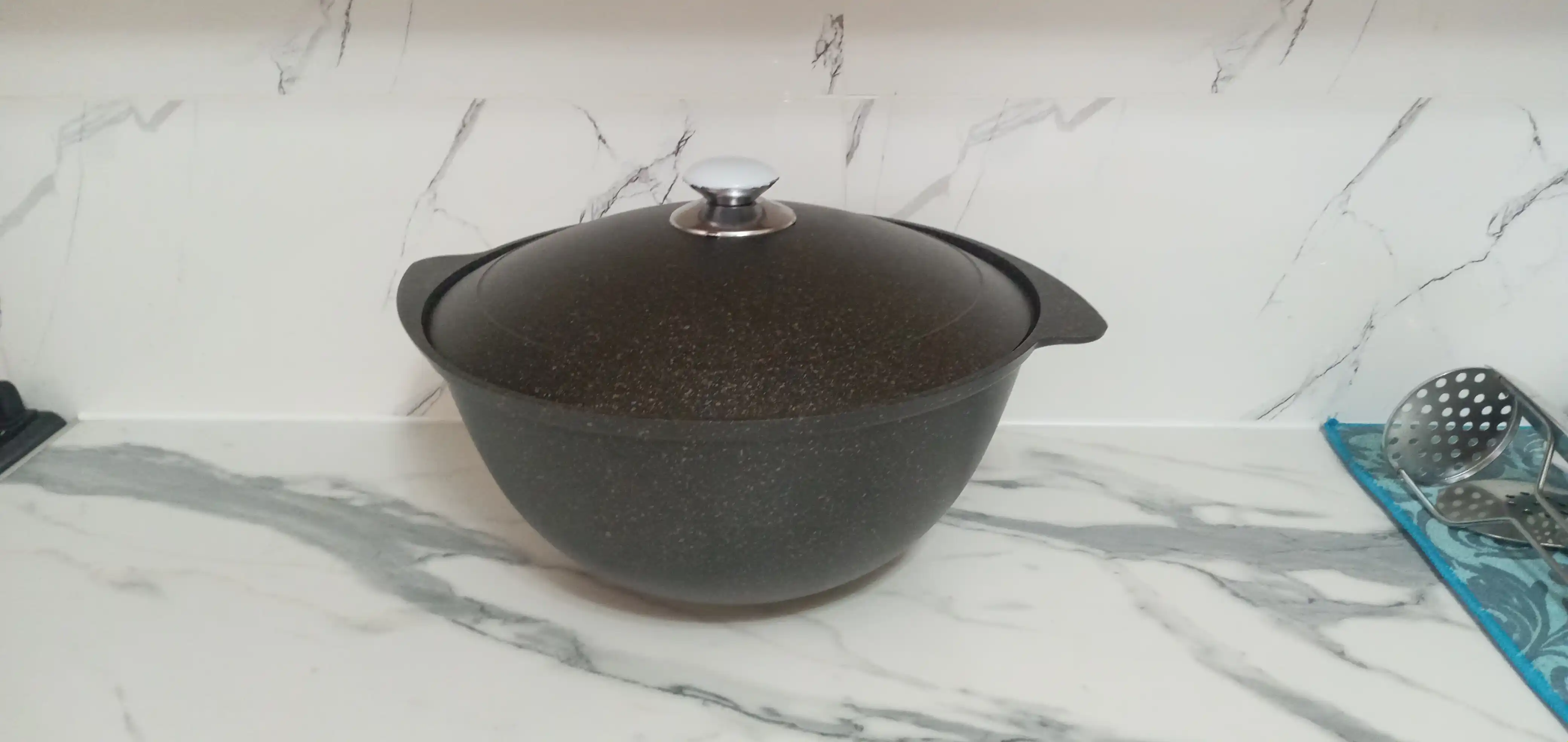 Казан для плова Kukmara, со стеклянной и не стеклянной крышкой, Granit Ultra 