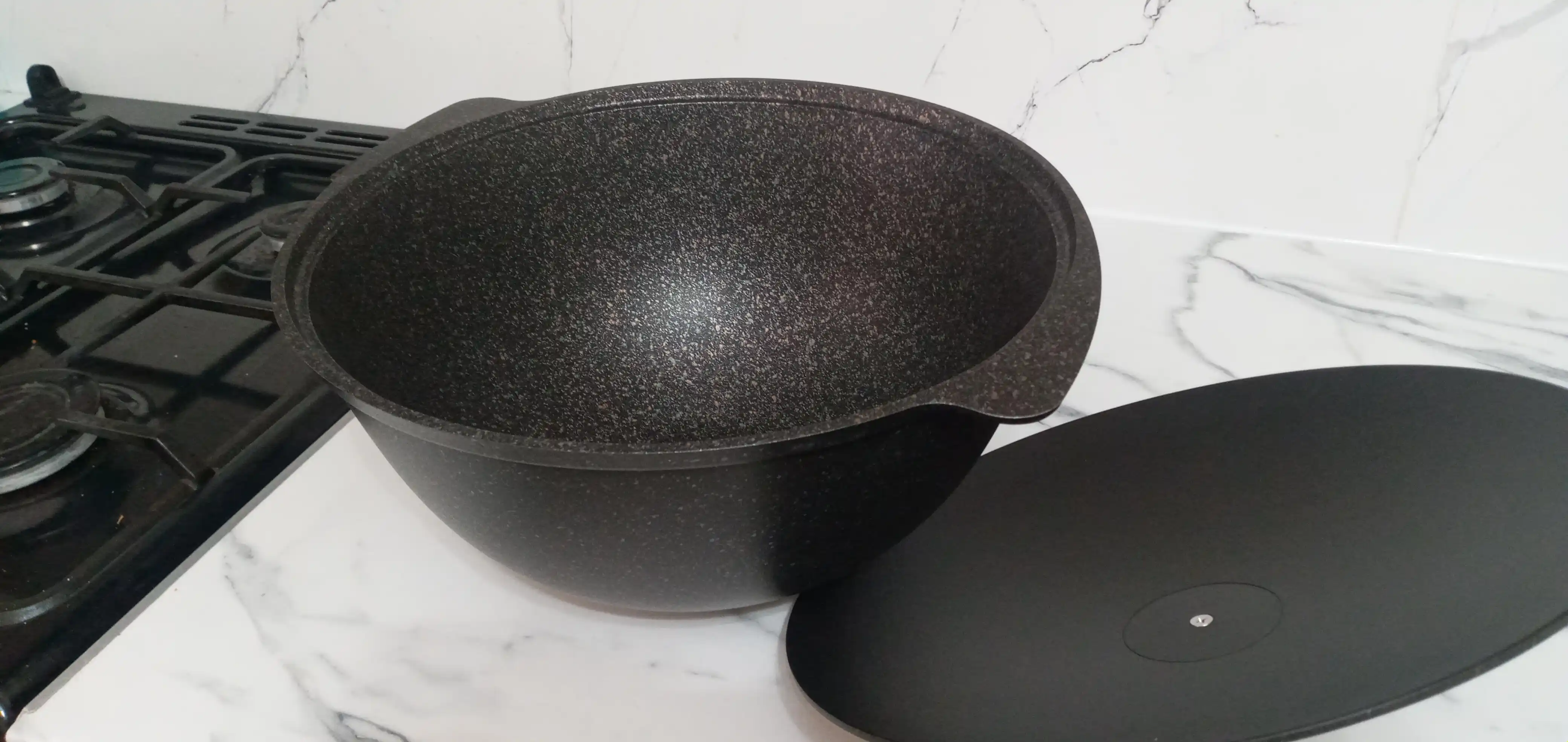 Казан для плова Kukmara, со стеклянной и не стеклянной крышкой, Granit Ultra 