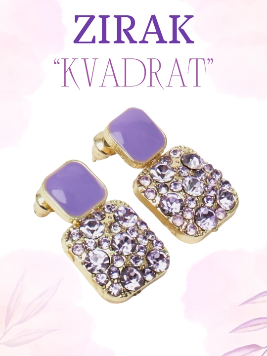 Серьги женские в форме сердца - 