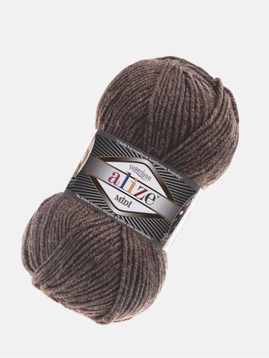 Нить для вязания Alize Superlana Midi, 25% шерсть, 75% акрил, 100 г, 170 м