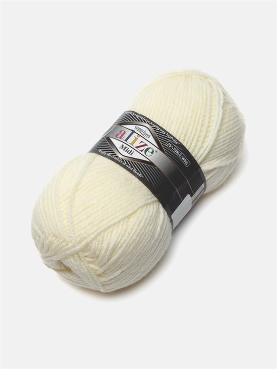 To'qish uchun ip Alize Superlana Midi, 25% jun, 75% akril, 100 g, 170 metr