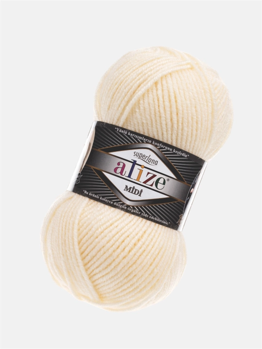 To'qish uchun ip Alize Superlana Midi, 25% jun, 75% akril, 100 g, 170 metr