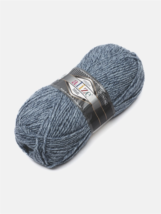 To'qish uchun ip Alize Superlana Midi, 25% jun, 75% akril, 100 g, 170 metr