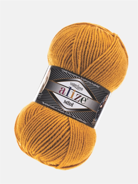 Нить для вязания Alize Superlana Midi, 25% шерсть, 75% акрил, 100 г, 170 м