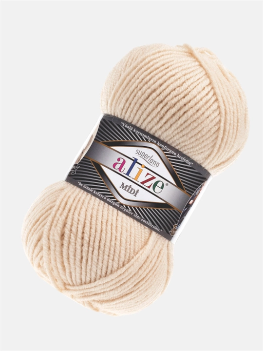 To'qish uchun ip Alize Superlana Midi, 25% jun, 75% akril, 100 g, 170 metr