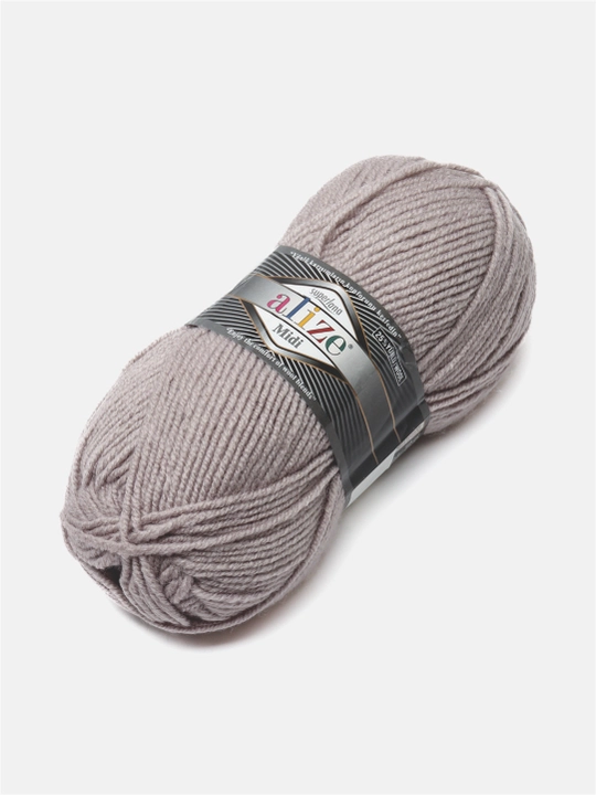 Нить для вязания Alize Superlana Midi, 25% шерсть, 75% акрил, 100 г, 170 м