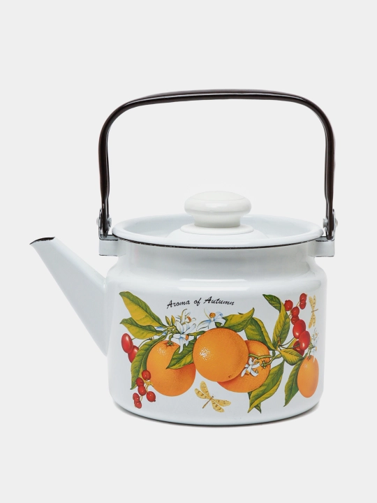 Чайник с крышкой, чайник заварочный, 2.0 л, эмалированный