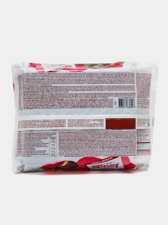 Yog'li pechene Roshen Lovita Jelly Cookies, malina ta'mi bilan, 420 g