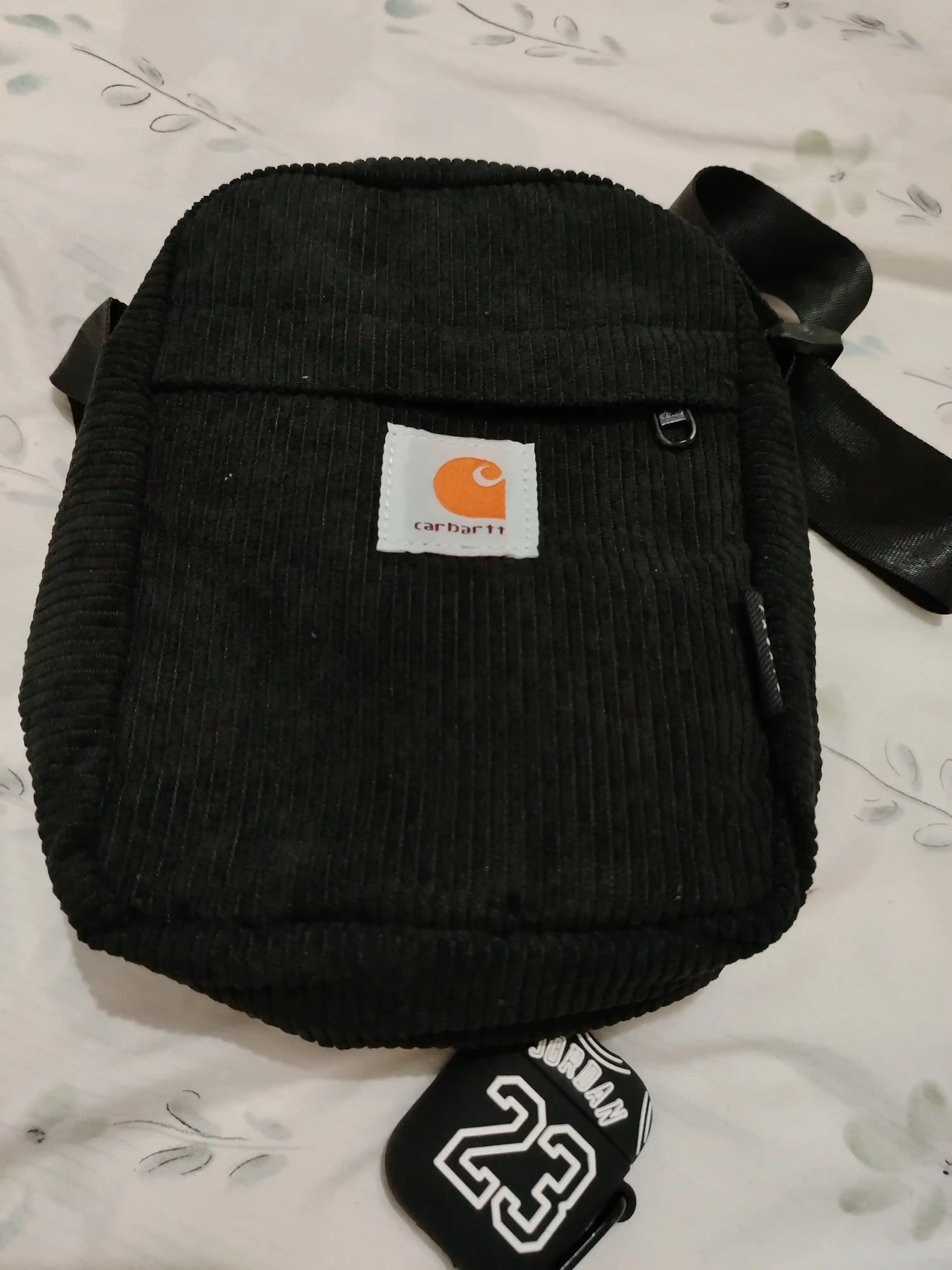 Сумка Carhartt Wip, через плечо, универсальная, унисекс, вельветовая, на ремне