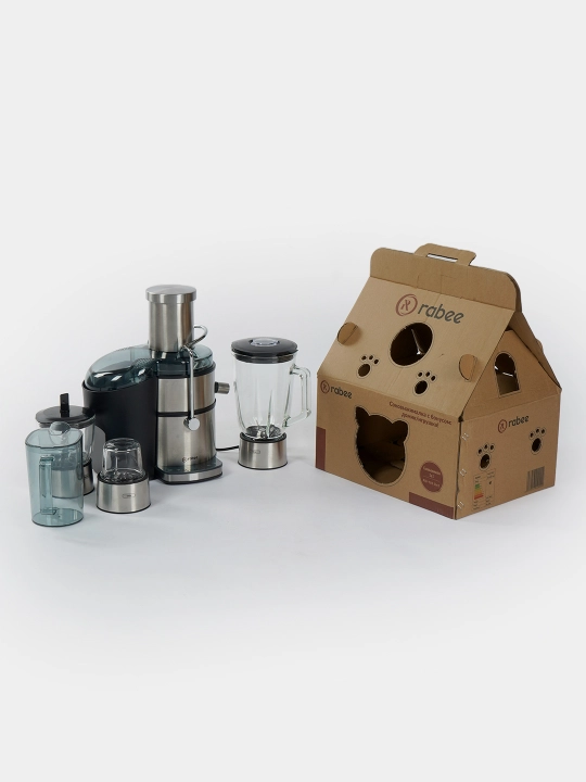 Sharbat chiqargich, blender, go'sht va qahva maydalagich 4 tasi 1 da RABEE RG-103, 800 Vt