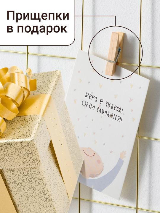 Решетка для заметок и фотографий настенная металлическая с прищепками, 65×45 см