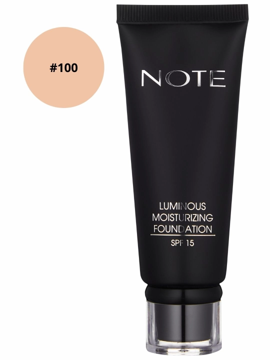 NOTE Luminous Moisturizing Foundation SPF 15 tonal kremi, yaltiroq qoplama