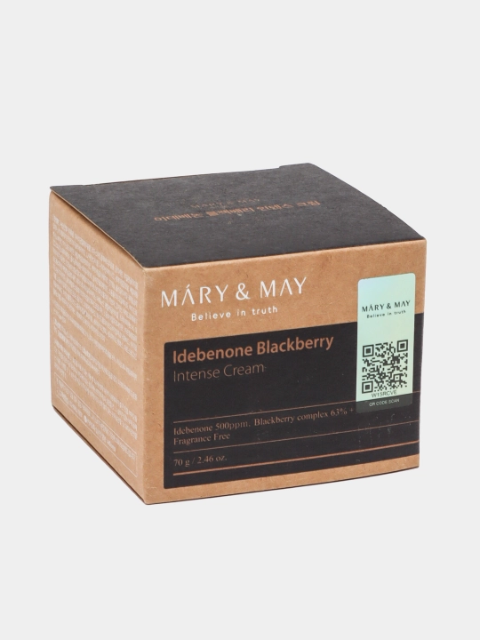 Idibenon va maymunjonli qarishga qarshi krem MARY&MAY Idebenone Blackberry Intense Cream