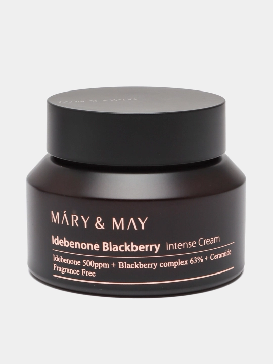 Idibenon va maymunjonli qarishga qarshi krem MARY&MAY Idebenone Blackberry Intense Cream