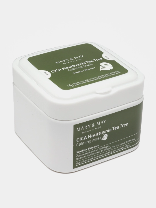 Набор масок с центеллой для чувствительной кожи Mary&May Cica Houttuynia Tea Tree Calming