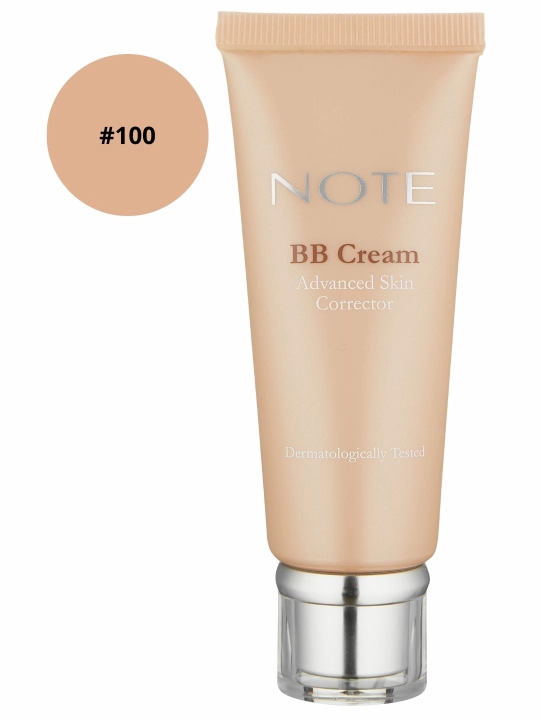 NOTE BB krem Advanced Skin Corrector SPF15 35 ml, yuz uchun ton krem, tabiiy qoplama
