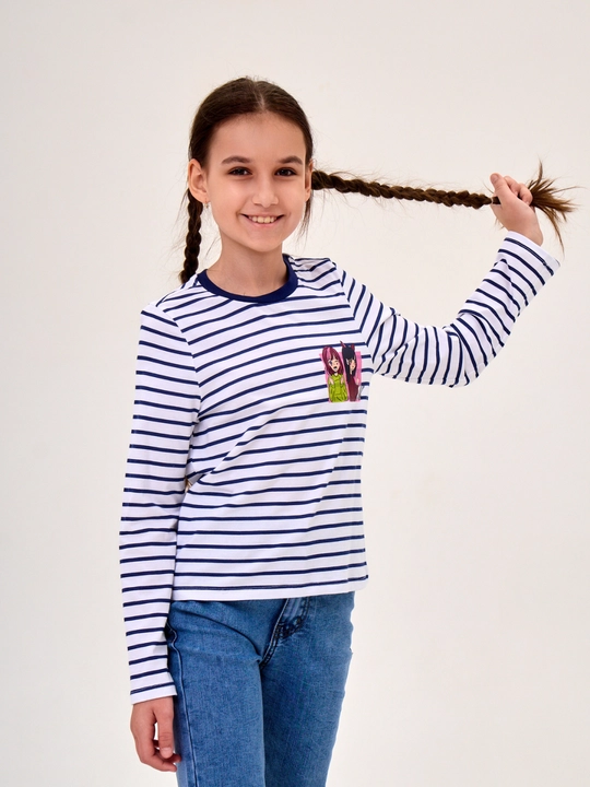 Детский лонгслив для девочек, 8-16 лет, NEO, кофта с длинным рукавом, джемпер для девочки