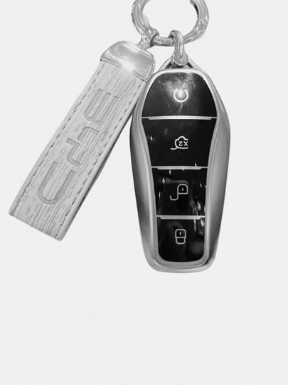 Чехол на ключи BYD, Song, Han, Chazor, Tang, Seagull, E2, Qin, Yuan — DEVICE1-BYDCHE1-ТЕМНСЕР