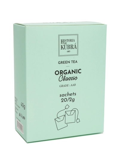 Зеленый чай "ORGANIC CLASSIC"  20 пакетиков, 40 гр — KUBRA-ORGPAKE
