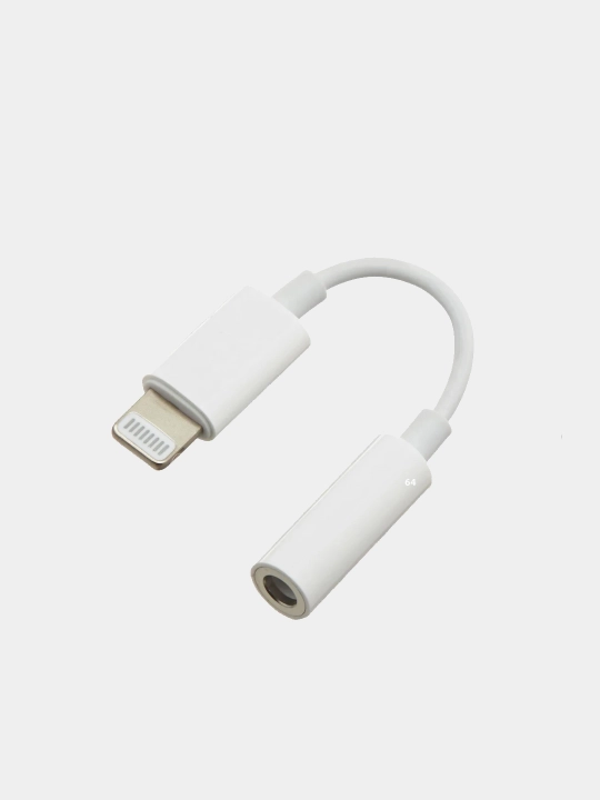 Переходник адаптер Lightning AUX с кабелем для IPHONE - 
