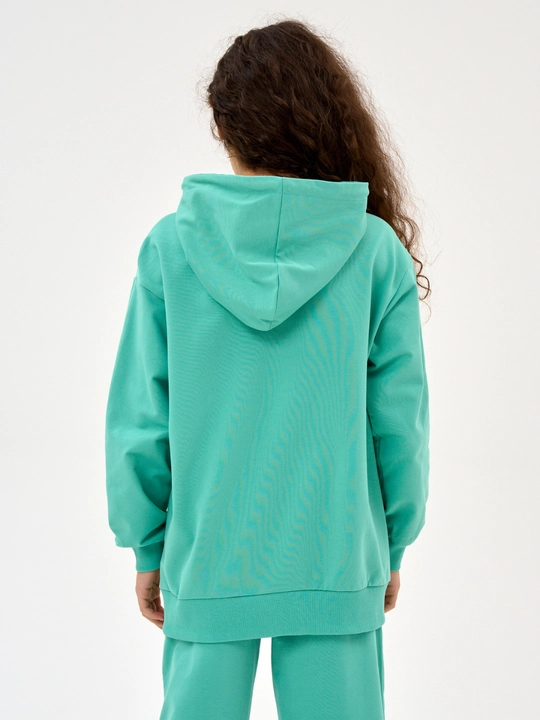 Qiz bolalar uchun NEO zip-up xudi, futerdan tayyorlangan kofta 8-16 yosh