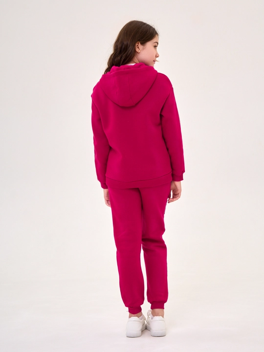Qiz bolalar uchun NEO zip-up xudi, futerdan tayyorlangan kofta 8-16 yosh