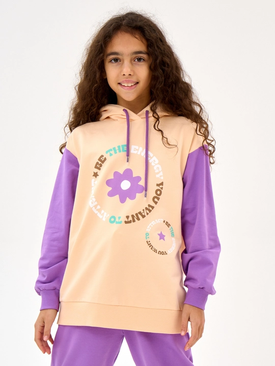 Qiz bolalar uchun NEO zip-up xudi, futerdan tayyorlangan kofta 8-16 yosh - 