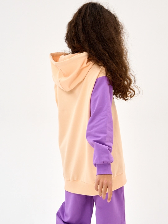 Qiz bolalar uchun NEO zip-up xudi, futerdan tayyorlangan kofta 8-16 yosh