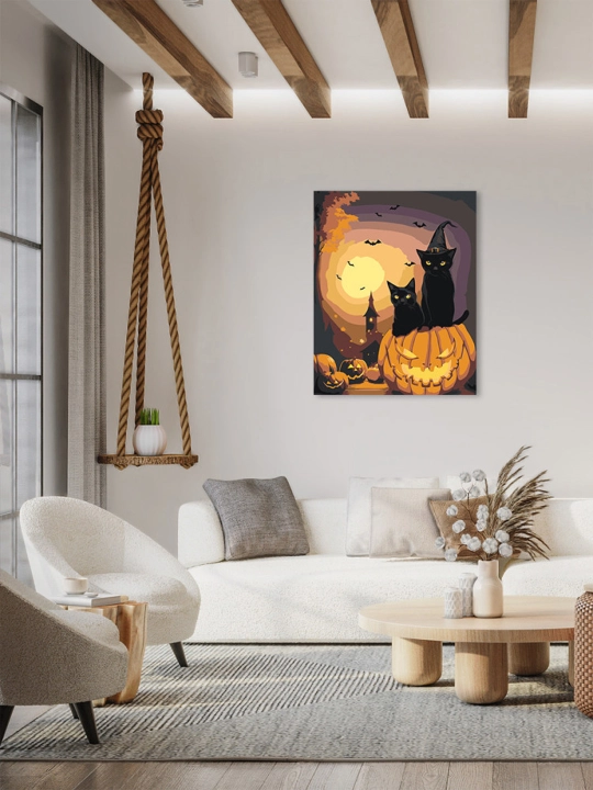Картина рисование по номерам ARTERY "Хэллоуин", раскраска на холсте, 40 * 50 см