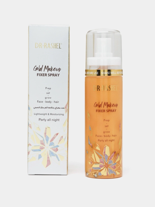 Dr.Rasheldan yuz makiyaji uchun namlovchi fiksator spreyi , gold и pink mak spray, 100 ml