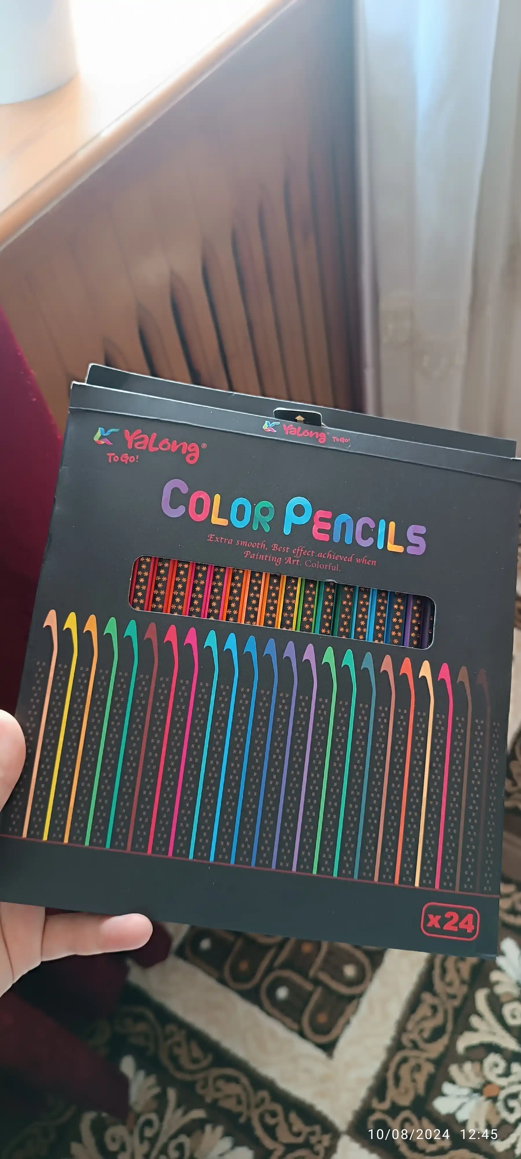Rangli qalamlar,12,18 va 24 dona