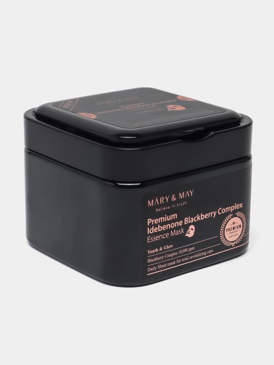 Набор антиоксидантных масок Mary&May Premium Idebenone Blackberry Complex Essence Mask