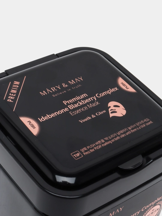 Набор антиоксидантных масок Mary&May Premium Idebenone Blackberry Complex Essence Mask
