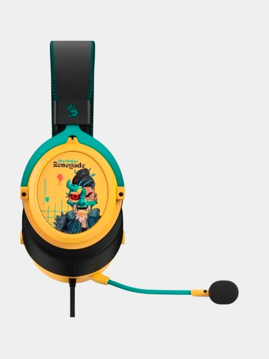 Игровые наушники Bloody M595 Proxy Boom, Renegade Midnight, Renegade Yellow