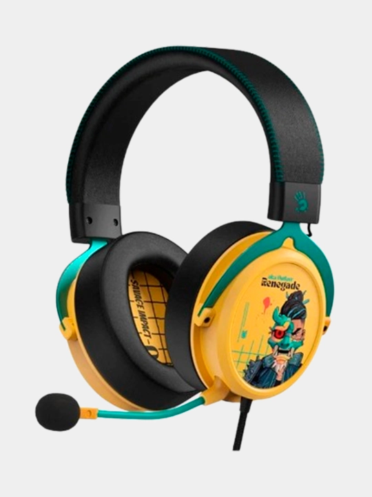 Игровые наушники Bloody M595 Proxy Boom, Renegade Midnight, Renegade Yellow