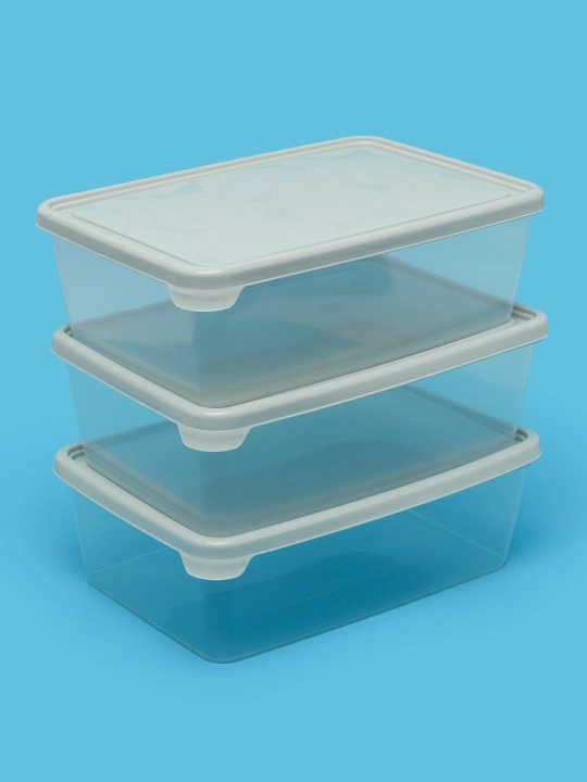 Набор контейнеров и салатница для кухни, хранение продуктов, Plast Team, 3 шт