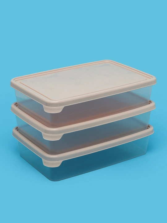 Набор контейнеров и салатница для кухни, хранение продуктов, Plast Team, 3 шт