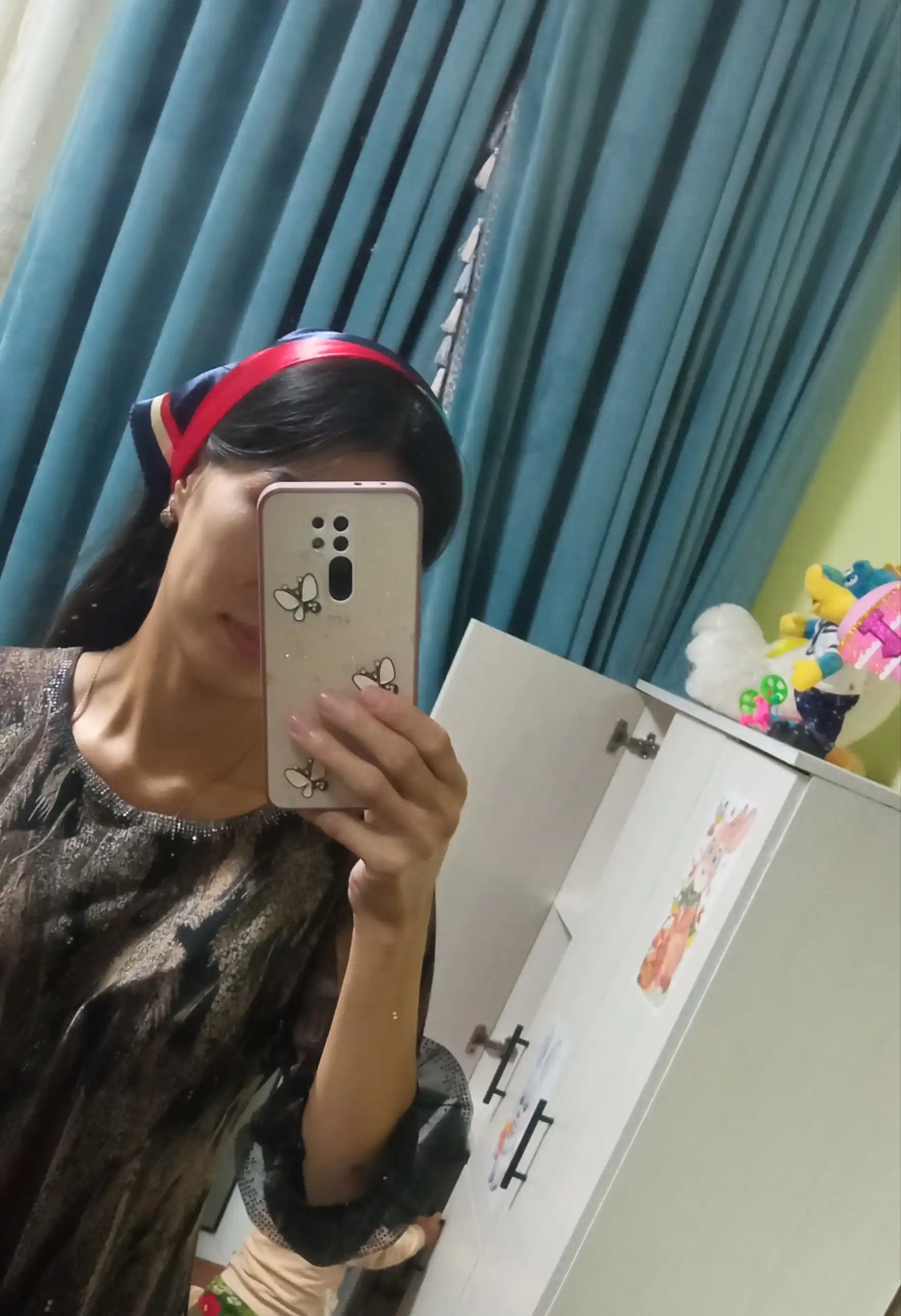 Ayollar ro'molchasi bosh yoki bo'yin uchun, kvadrat bosma bandana, atlas palantin
