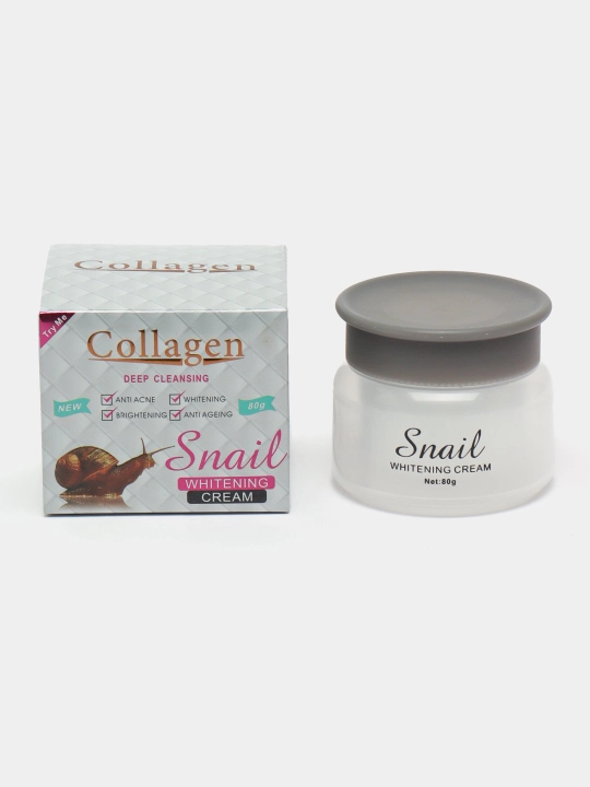 Крем для лица Collagen, отбеливающий, с экстрактом улитки, 80 г - 