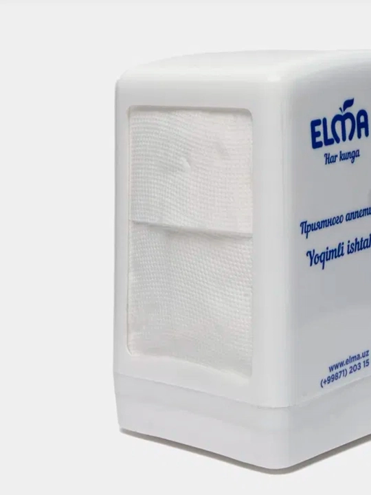 Elma Z, V va L salfetkalari uchun dispenser, salfetka ushlagich