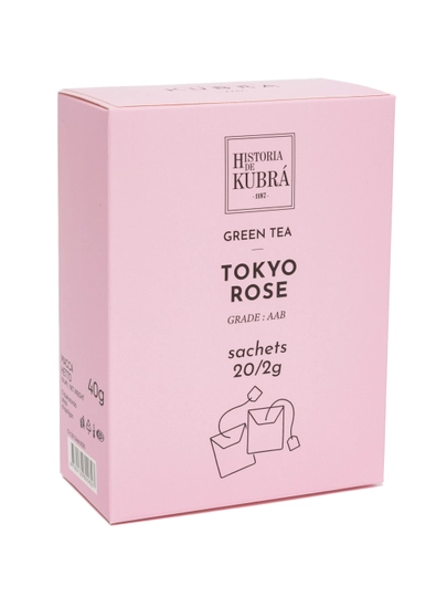 Зеленый чай "TOKYO ROSE", 20 пакетиков, 40 гр — KUBRA-TKYPAKE