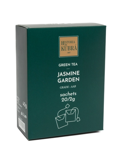 Премиальный зеленый чай "JASMINE GARDEN", 20 пакетиков, 40 гр — KUBRA-JASPAKE