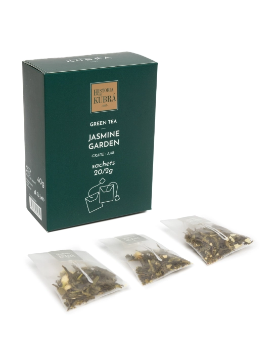 Premium ko'k choy "JASMINE GARDEN", 20 paket, 40 gr