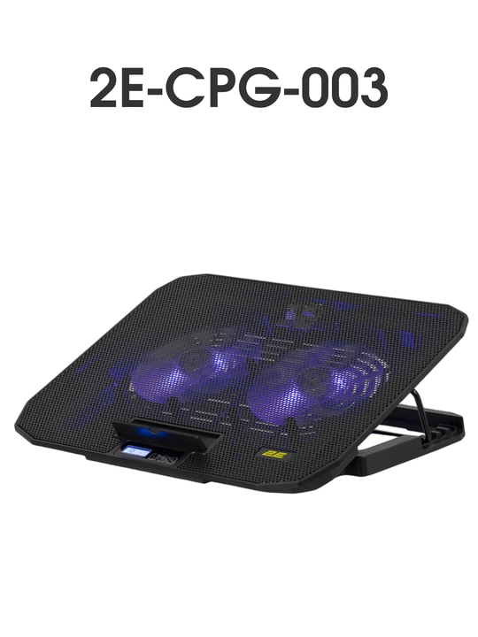 2E GAMING sovutgichli noutbuk tagligi, 14"-17.3," LED yoritgich, kuchli